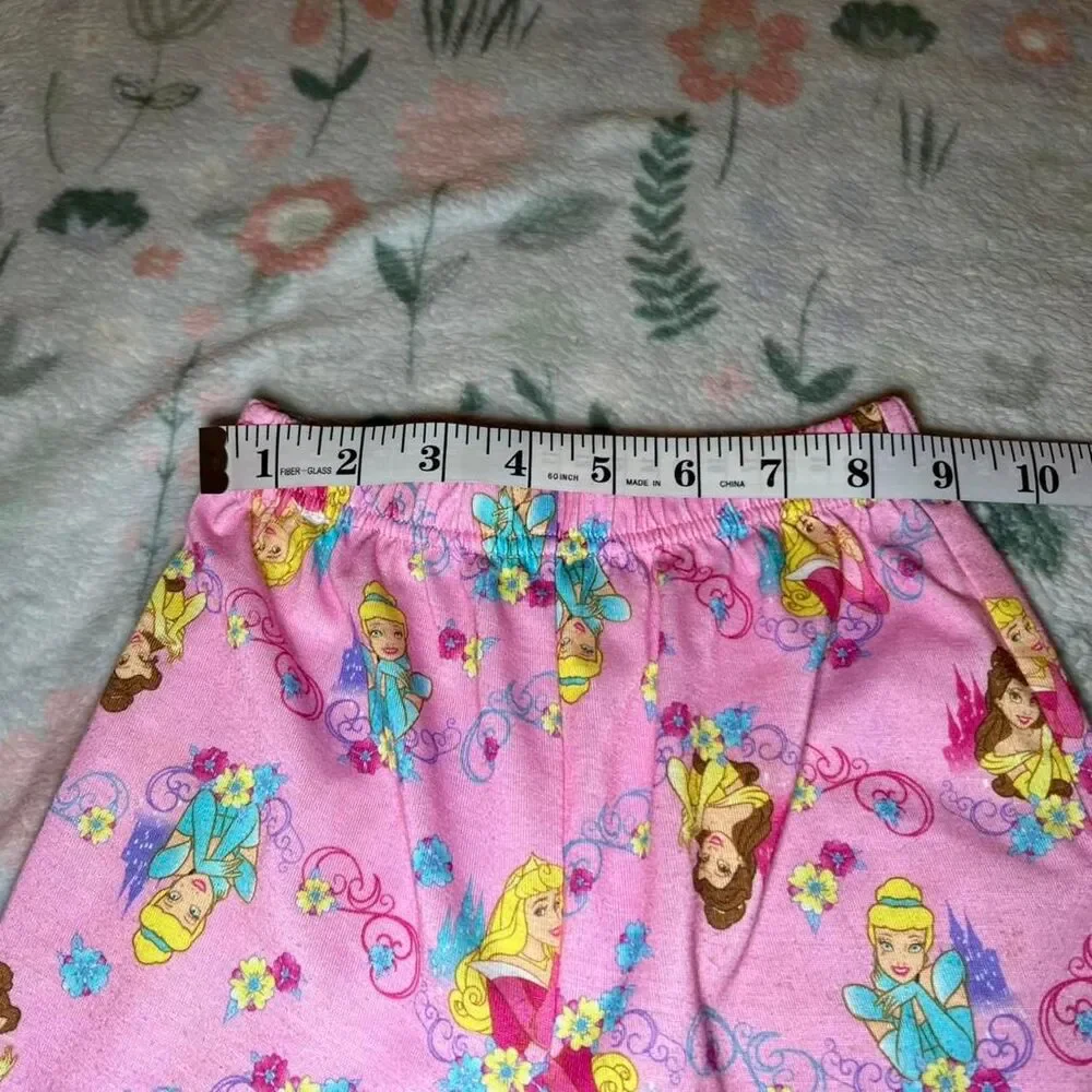 Disney Princess Pajama Set 4T Retro Y2K 2000s Coquette Kidcore Cottage Pink 90s